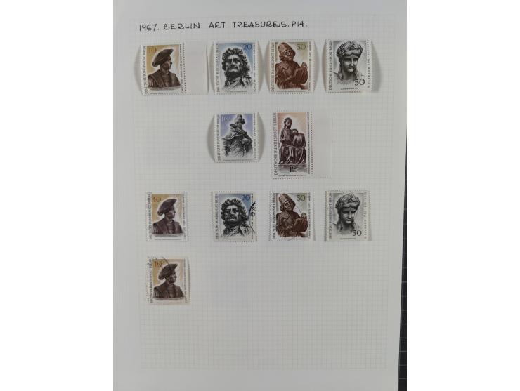 1872/1974, meist gestempelte Sammlungen Deutsches Reich und Berlin mit einigen besseren Werten und Sätzen, dabei einige Brief