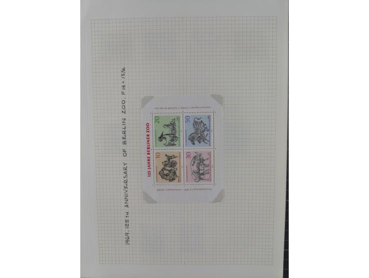 1872/1974, meist gestempelte Sammlungen Deutsches Reich und Berlin mit einigen besseren Werten und Sätzen, dabei einige Brief