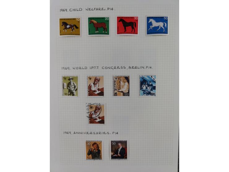 1872/1974, meist gestempelte Sammlungen Deutsches Reich und Berlin mit einigen besseren Werten und Sätzen, dabei einige Brief