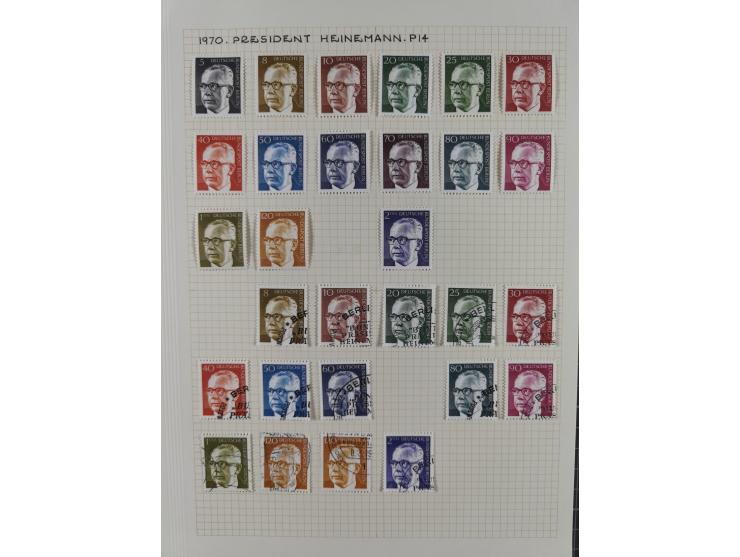 1872/1974, meist gestempelte Sammlungen Deutsches Reich und Berlin mit einigen besseren Werten und Sätzen, dabei einige Brief