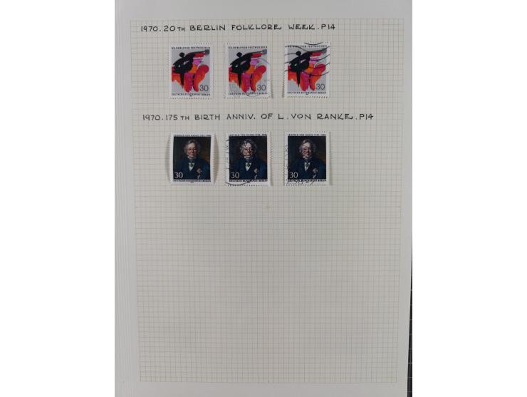 1872/1974, meist gestempelte Sammlungen Deutsches Reich und Berlin mit einigen besseren Werten und Sätzen, dabei einige Brief