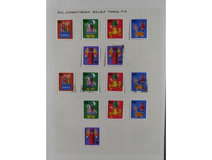 1872/1974, meist gestempelte Sammlungen Deutsches Reich und Berlin mit einigen besseren Werten und Sätzen, dabei einige Brief