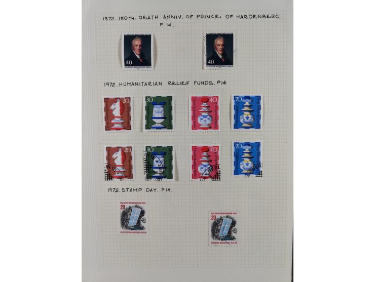 1872/1974, meist gestempelte Sammlungen Deutsches Reich und Berlin mit einigen besseren Werten und Sätzen, dabei einige Brief