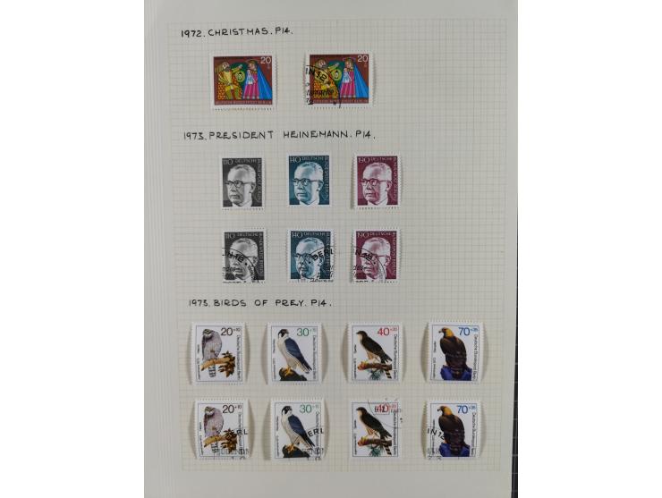 1872/1974, meist gestempelte Sammlungen Deutsches Reich und Berlin mit einigen besseren Werten und Sätzen, dabei einige Brief