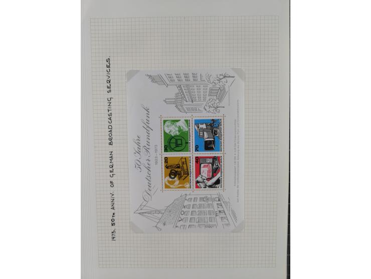 1872/1974, meist gestempelte Sammlungen Deutsches Reich und Berlin mit einigen besseren Werten und Sätzen, dabei einige Brief