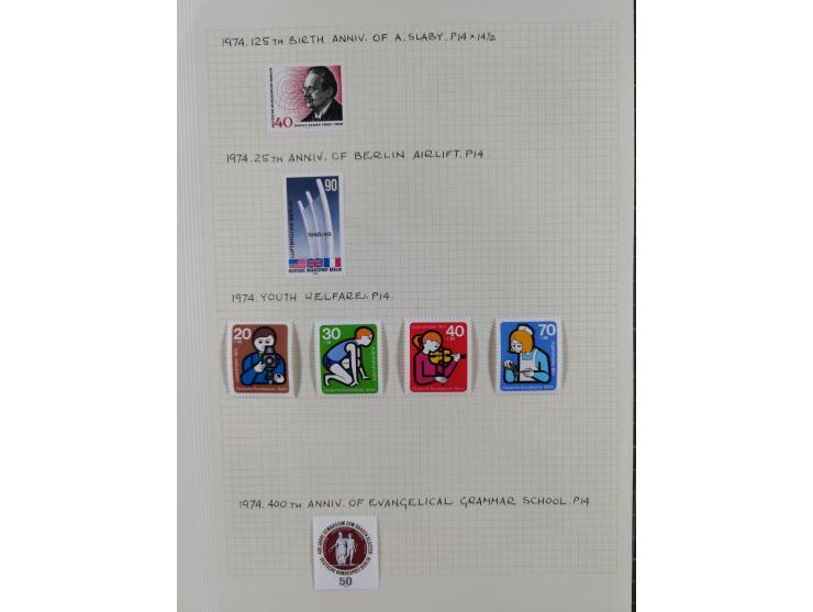 1872/1974, meist gestempelte Sammlungen Deutsches Reich und Berlin mit einigen besseren Werten und Sätzen, dabei einige Brief