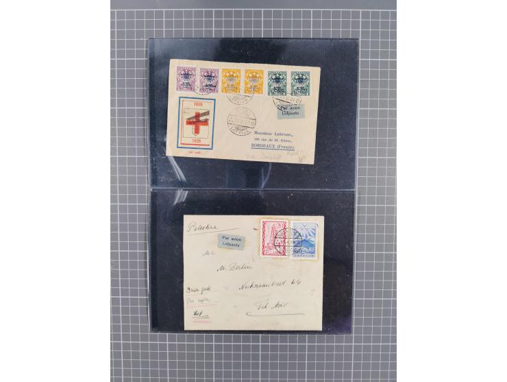 1919/58 (ca.), interesting group with over 80 cards and covers from Latvia and Poland, with a good part airmail, with interes