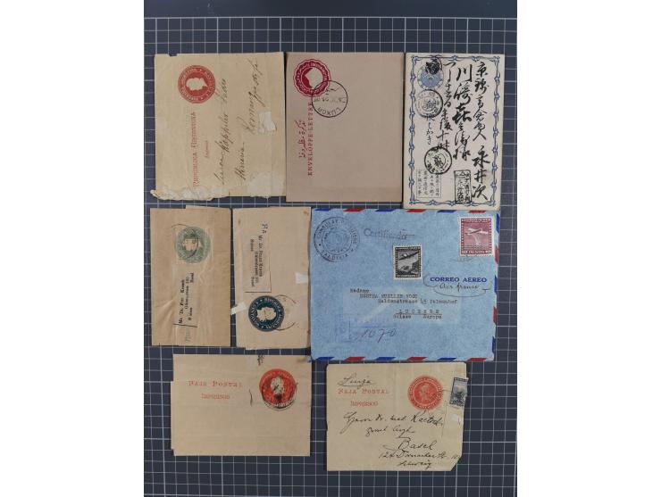 1880/1950 (ca.), eclectic group of over 100 covers and cards, strength before the 1930s, noted Egypt, Sudan, USA with some Co
