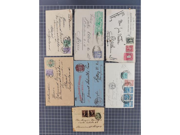 1880/1950 (ca.), eclectic group of over 100 covers and cards, strength before the 1930s, noted Egypt, Sudan, USA with some Co