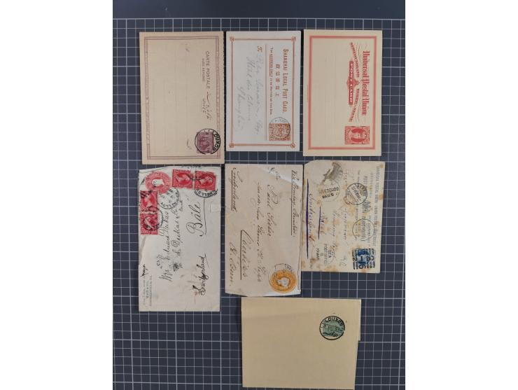 1880/1950 (ca.), eclectic group of over 100 covers and cards, strength before the 1930s, noted Egypt, Sudan, USA with some Co