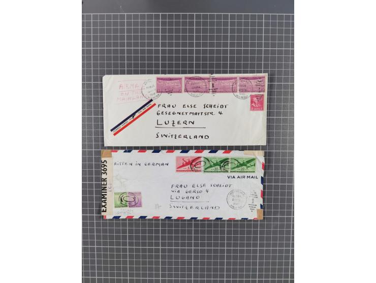 1880/1950 (ca.), eclectic group of over 100 covers and cards, strength before the 1930s, noted Egypt, Sudan, USA with some Co