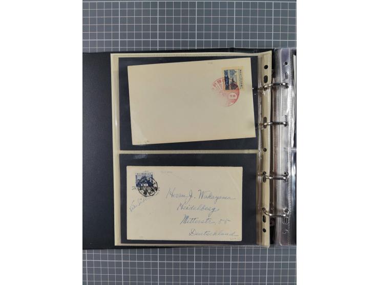 1880/2000 (ca.), interesting accumulation of a few hundreds covers and cards, including postal stationeries, noted Japan, Ind