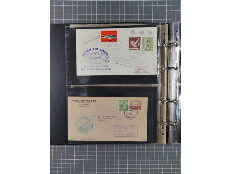 1880/2000 (ca.), interesting accumulation of a few hundreds covers and cards, including postal stationeries, noted Japan, Ind
