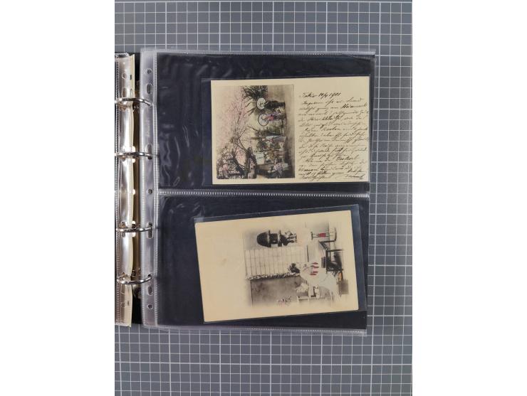 1880/2000 (ca.), interesting accumulation of a few hundreds covers and cards, including postal stationeries, noted Japan, Ind