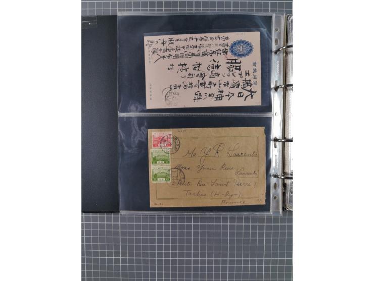 1880/2000 (ca.), interesting accumulation of a few hundreds covers and cards, including postal stationeries, noted Japan, Ind