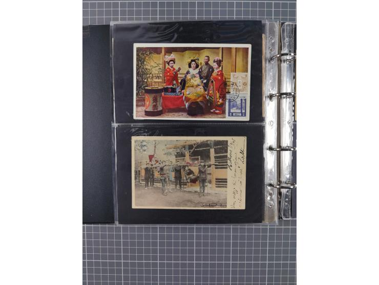 1880/2000 (ca.), interesting accumulation of a few hundreds covers and cards, including postal stationeries, noted Japan, Ind