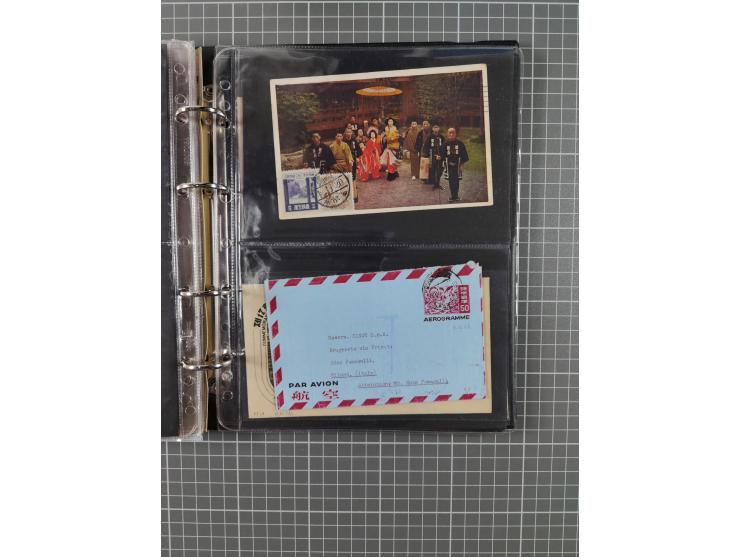 1880/2000 (ca.), interesting accumulation of a few hundreds covers and cards, including postal stationeries, noted Japan, Ind