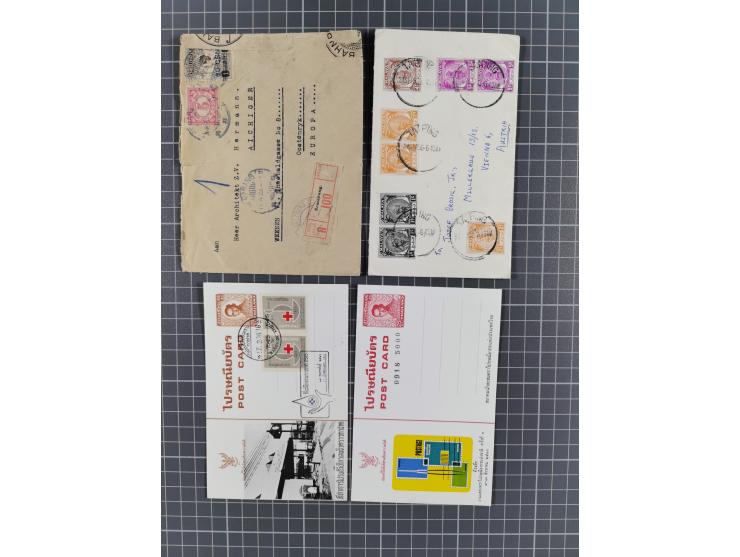 1880/2000 (ca.), interesting accumulation of a few hundreds covers and cards, including postal stationeries, noted Japan, Ind