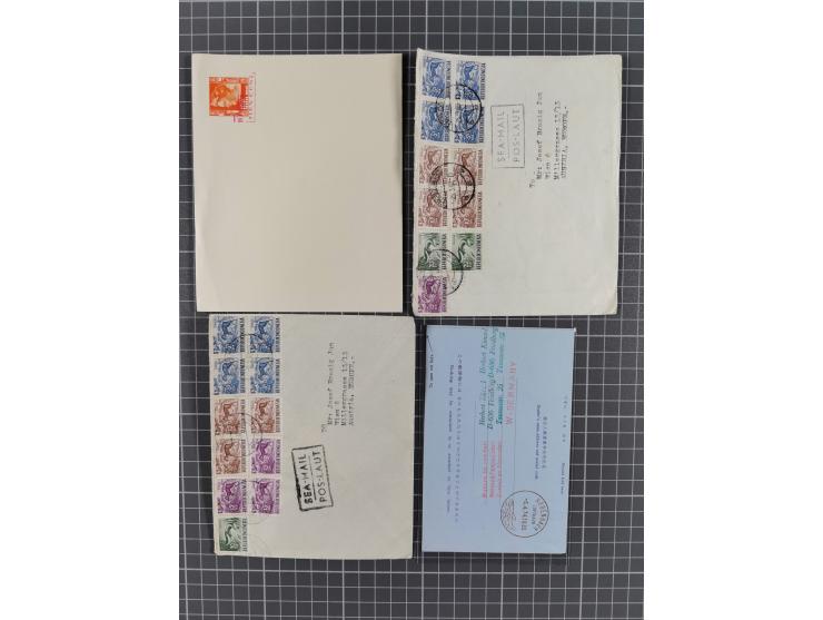 1880/2000 (ca.), interesting accumulation of a few hundreds covers and cards, including postal stationeries, noted Japan, Ind