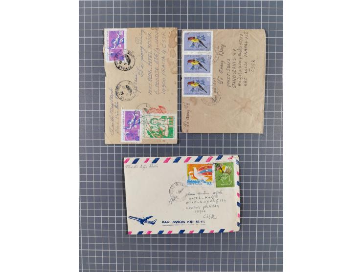 1880/2000 (ca.), interesting accumulation of a few hundreds covers and cards, including postal stationeries, noted Japan, Ind