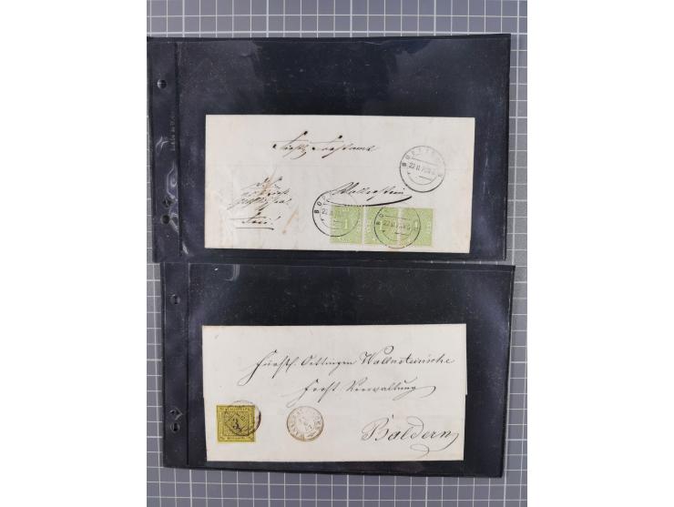 1865/1945, lot with approx. 40 covers, cards and postal stationery, including old Germany with Württemberg frankings and Thur