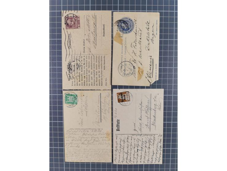 1865/1945, lot with approx. 40 covers, cards and postal stationery, including old Germany with Württemberg frankings and Thur
