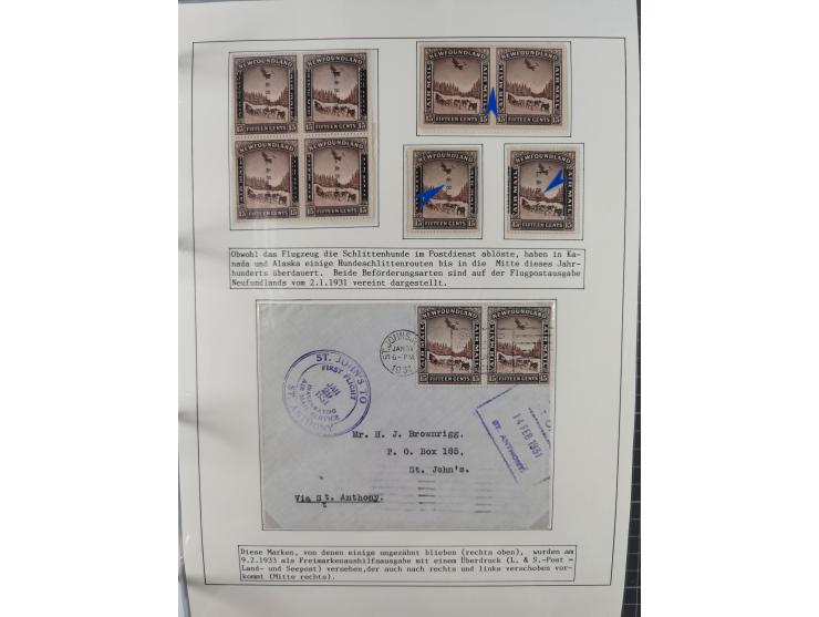 HUNDE: 1894/1992 (ca.), interessante Ausstellungssammlung “Schlittenhunde im Einsatz”, mit vielen Marken, FDCs, Schmuckbriefe