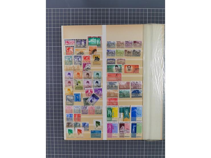 1853/1970 (ca.), mint never hinged/unused and used accumulation, with Egypt, Asia with Japan, China including People´s Republ