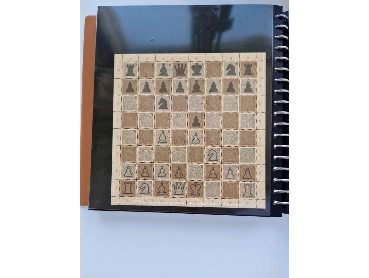 1918/88, nine albums with complete sheets and parts of sheets, unmounted mint and used with complete sets, motifs, postage du