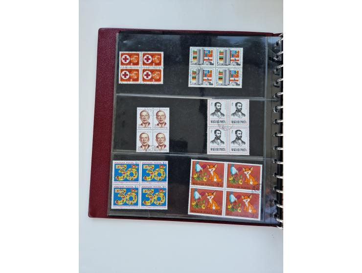 1918/88, nine albums with complete sheets and parts of sheets, unmounted mint and used with complete sets, motifs, postage du