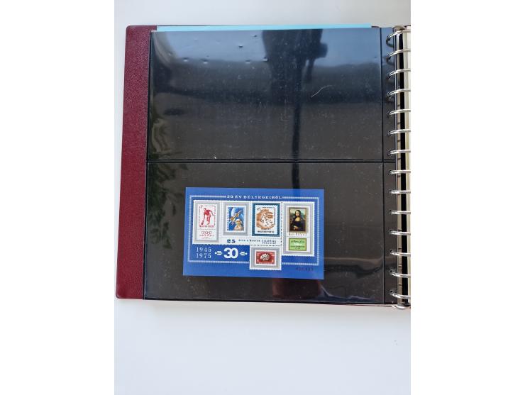 1918/88, nine albums with complete sheets and parts of sheets, unmounted mint and used with complete sets, motifs, postage du