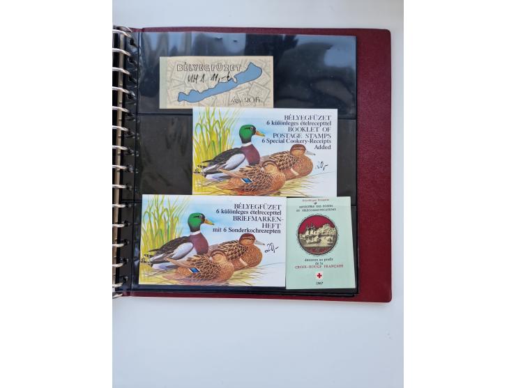 1918/88, nine albums with complete sheets and parts of sheets, unmounted mint and used with complete sets, motifs, postage du