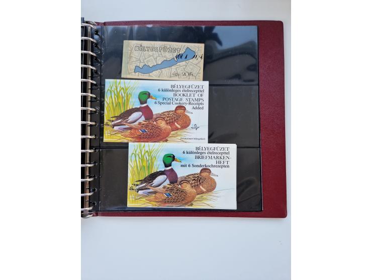 1918/88, nine albums with complete sheets and parts of sheets, unmounted mint and used with complete sets, motifs, postage du