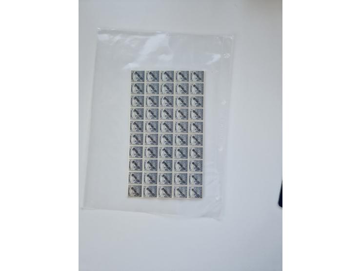 1918/88, nine albums with complete sheets and parts of sheets, unmounted mint and used with complete sets, motifs, postage du