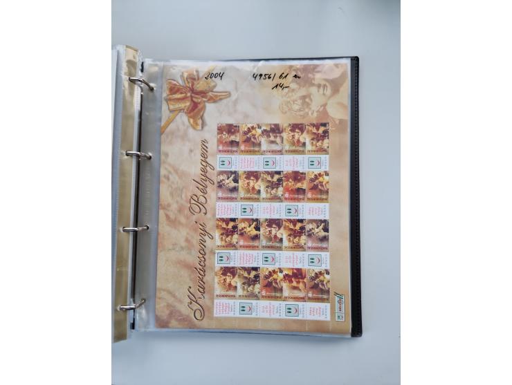 1918/88, nine albums with complete sheets and parts of sheets, unmounted mint and used with complete sets, motifs, postage du