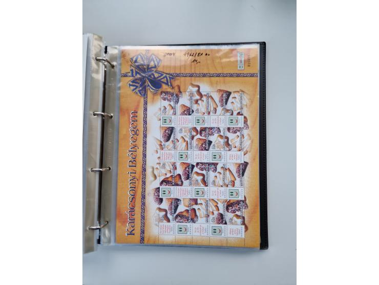 1918/88, nine albums with complete sheets and parts of sheets, unmounted mint and used with complete sets, motifs, postage du