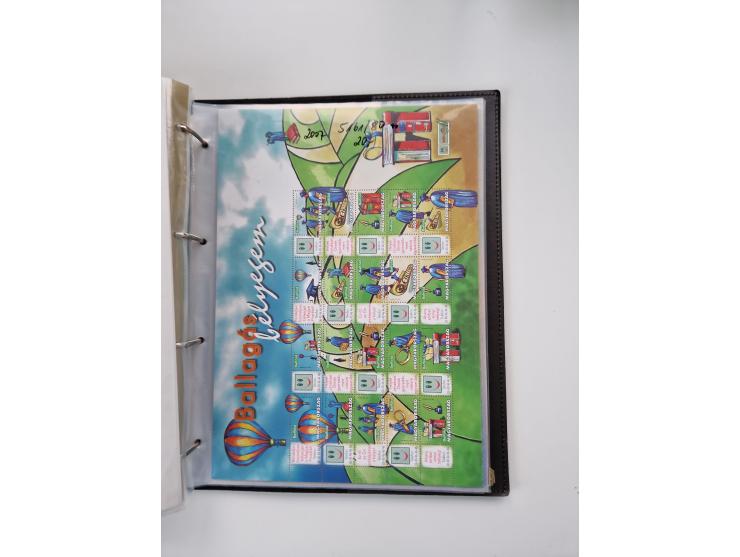 1918/88, nine albums with complete sheets and parts of sheets, unmounted mint and used with complete sets, motifs, postage du