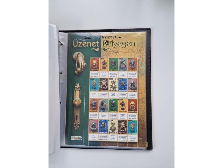 1918/88, nine albums with complete sheets and parts of sheets, unmounted mint and used with complete sets, motifs, postage du