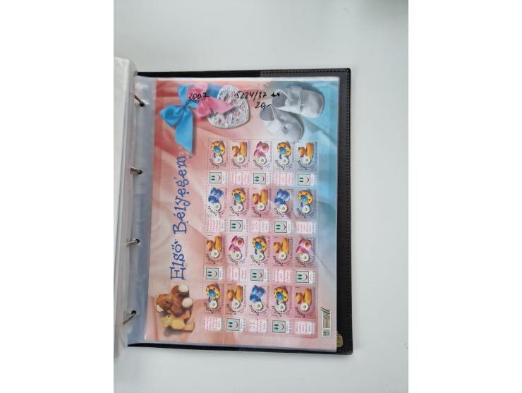 1918/88, nine albums with complete sheets and parts of sheets, unmounted mint and used with complete sets, motifs, postage du