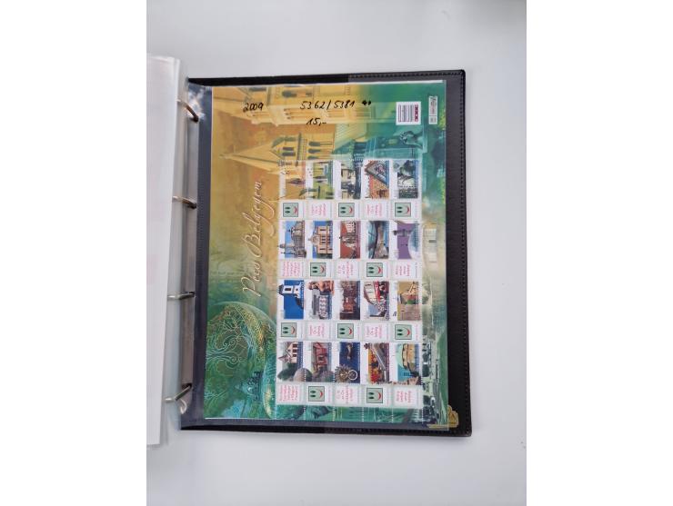 1918/88, nine albums with complete sheets and parts of sheets, unmounted mint and used with complete sets, motifs, postage du