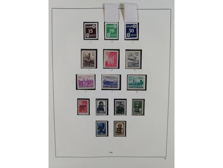 Albanien bis Serbien, vorwiegend postfrische Sammlung, dabei Laibach, Mazedonien und Serbien augenscheinlich komplett, außerd