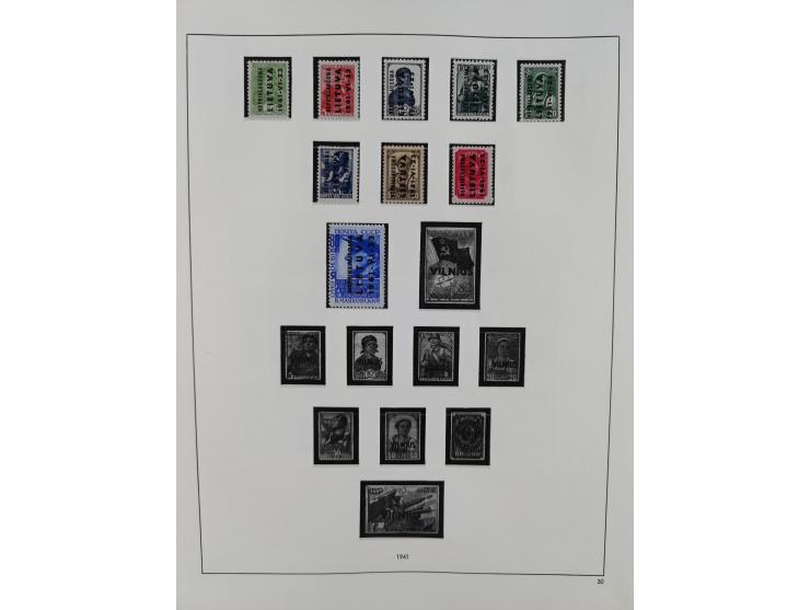 Albanien bis Serbien, vorwiegend postfrische Sammlung, dabei Laibach, Mazedonien und Serbien augenscheinlich komplett, außerd