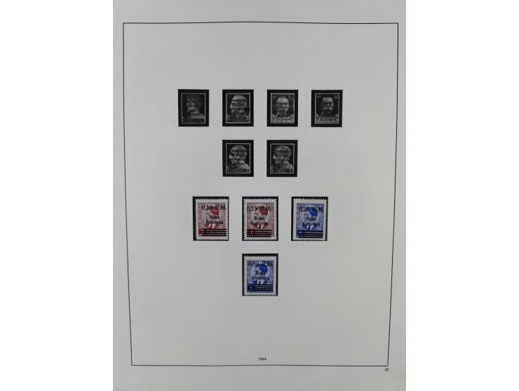 Albanien bis Serbien, vorwiegend postfrische Sammlung, dabei Laibach, Mazedonien und Serbien augenscheinlich komplett, außerd