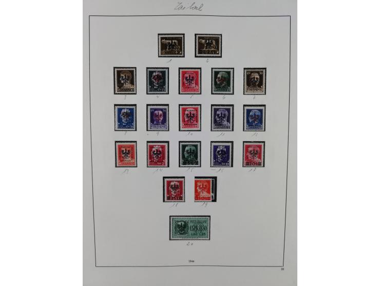 Albanien bis Serbien, vorwiegend postfrische Sammlung, dabei Laibach, Mazedonien und Serbien augenscheinlich komplett, außerd