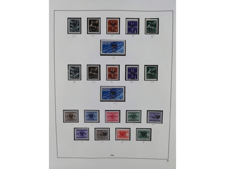 Albanien bis Serbien, vorwiegend postfrische Sammlung, dabei Laibach, Mazedonien und Serbien augenscheinlich komplett, außerd