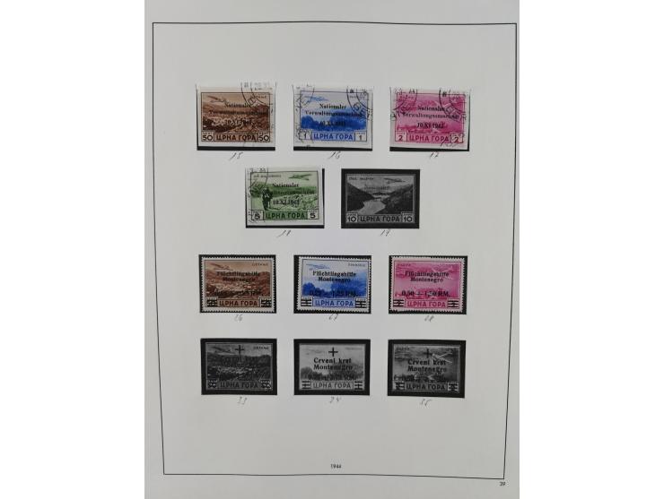 Albanien bis Serbien, vorwiegend postfrische Sammlung, dabei Laibach, Mazedonien und Serbien augenscheinlich komplett, außerd