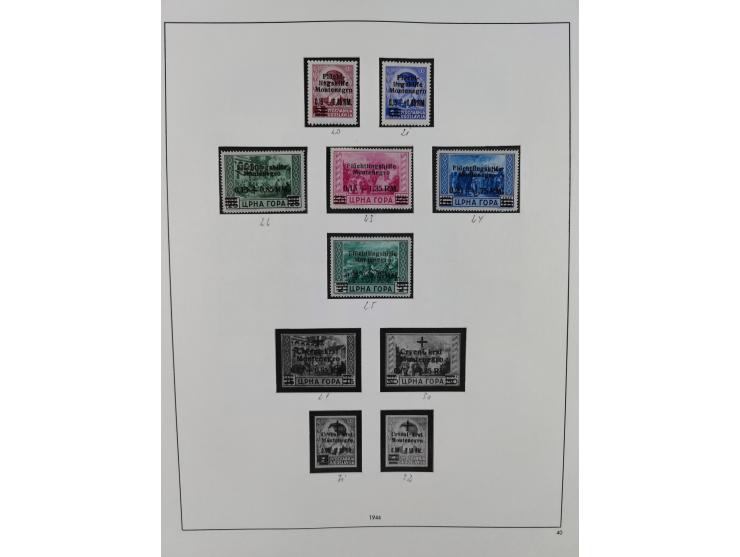 Albanien bis Serbien, vorwiegend postfrische Sammlung, dabei Laibach, Mazedonien und Serbien augenscheinlich komplett, außerd