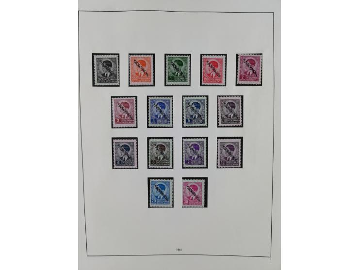 Albanien bis Serbien, vorwiegend postfrische Sammlung, dabei Laibach, Mazedonien und Serbien augenscheinlich komplett, außerd