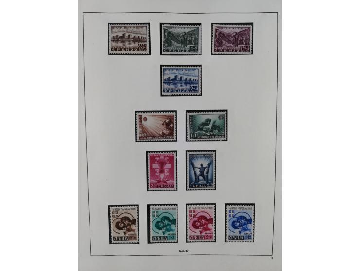 Albanien bis Serbien, vorwiegend postfrische Sammlung, dabei Laibach, Mazedonien und Serbien augenscheinlich komplett, außerd