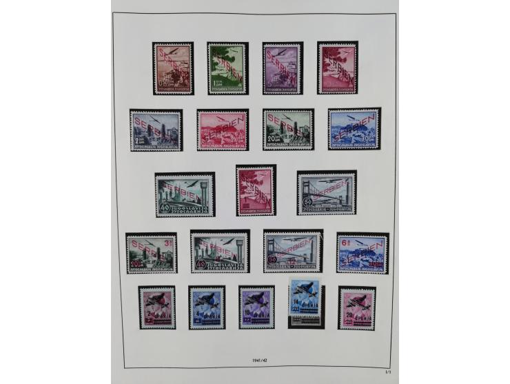 Albanien bis Serbien, vorwiegend postfrische Sammlung, dabei Laibach, Mazedonien und Serbien augenscheinlich komplett, außerd